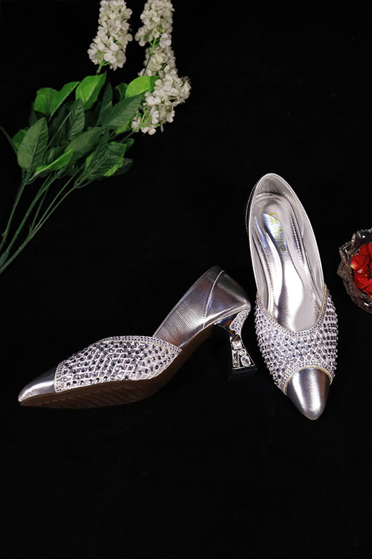 Catwalk Heel AAH136 Silver