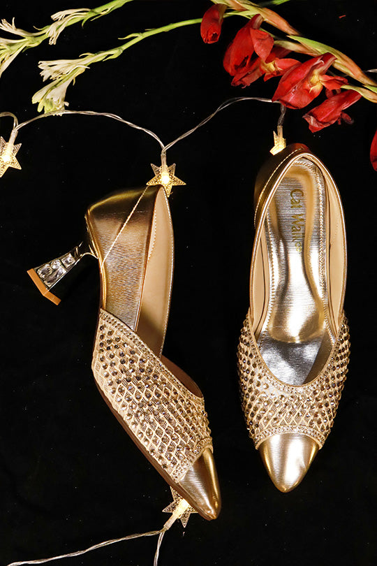 Catwalk Heel AAH136 Gold